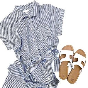 Time and Tru Button Front Dress